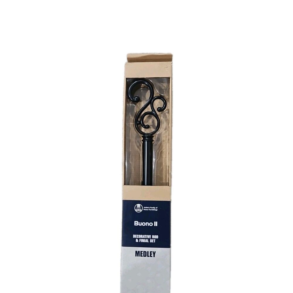 Decorative Window Curtain Rods with Finials, 28 to 48 Inches, 0.75 Diameter -...